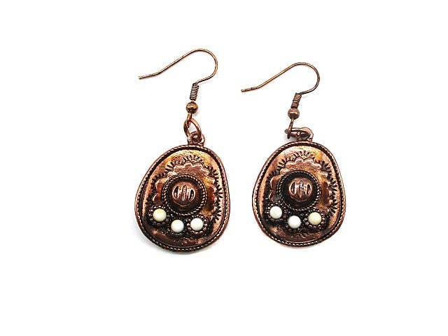 Western Cowboy Hat Earring