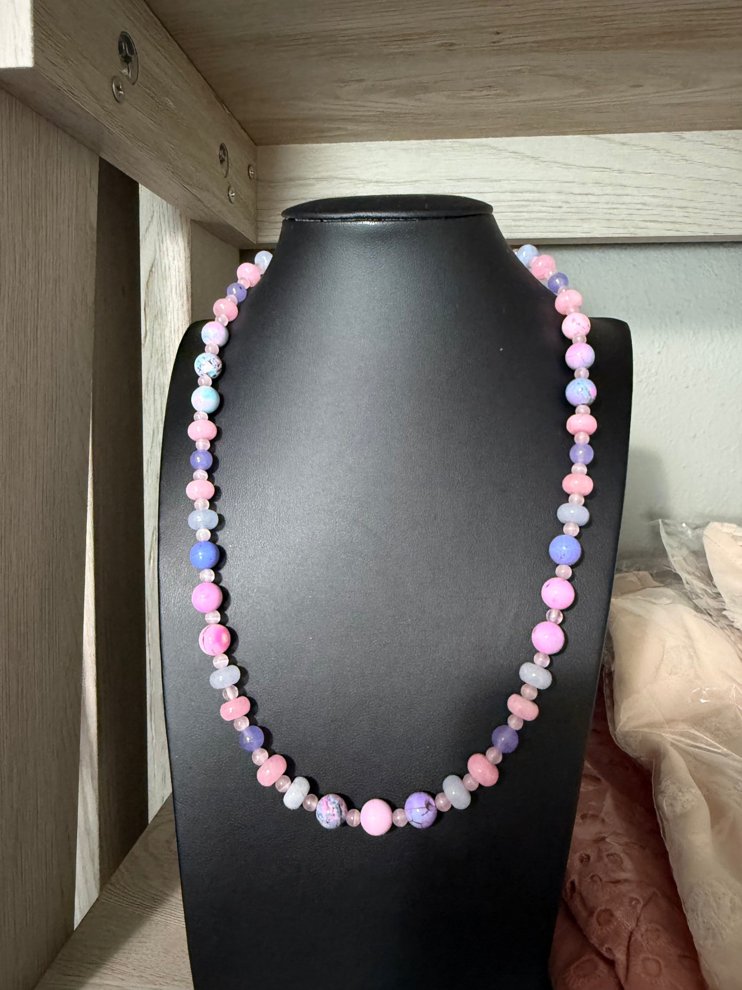 19” Cotton Candy Crush Necklace