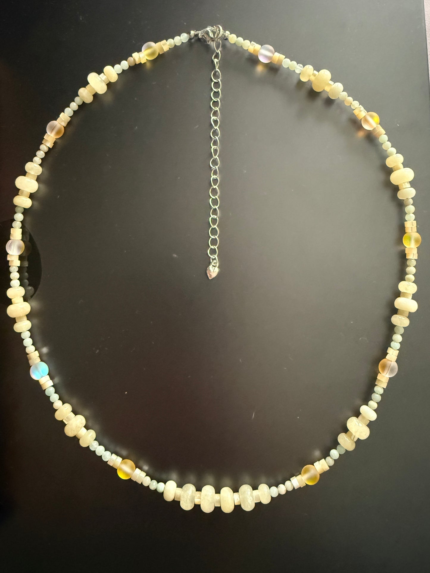 21” Dyed Jade Bumble Bee Necklace