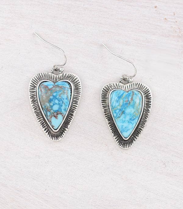 Heart Concho Earrings