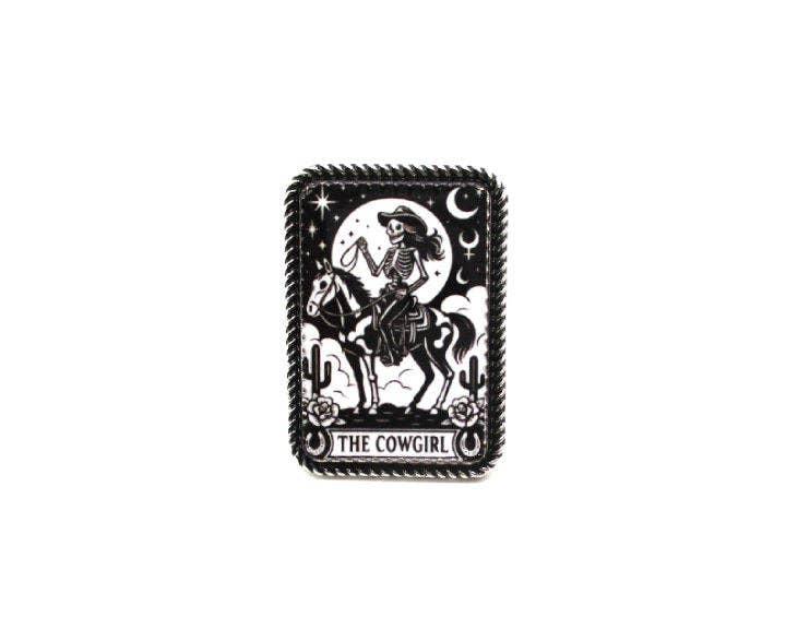 Western Cowgirl Card Cuff Ring