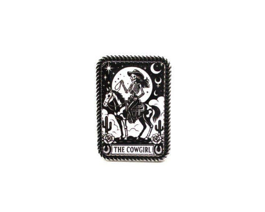 Western Cowgirl Card Cuff Ring