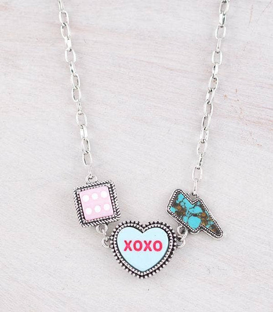 Candy Heart Pendant Necklace